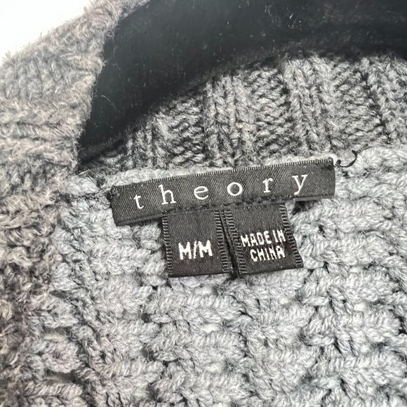 Theory Gray Knit Cardigan - Picture 6 of 9